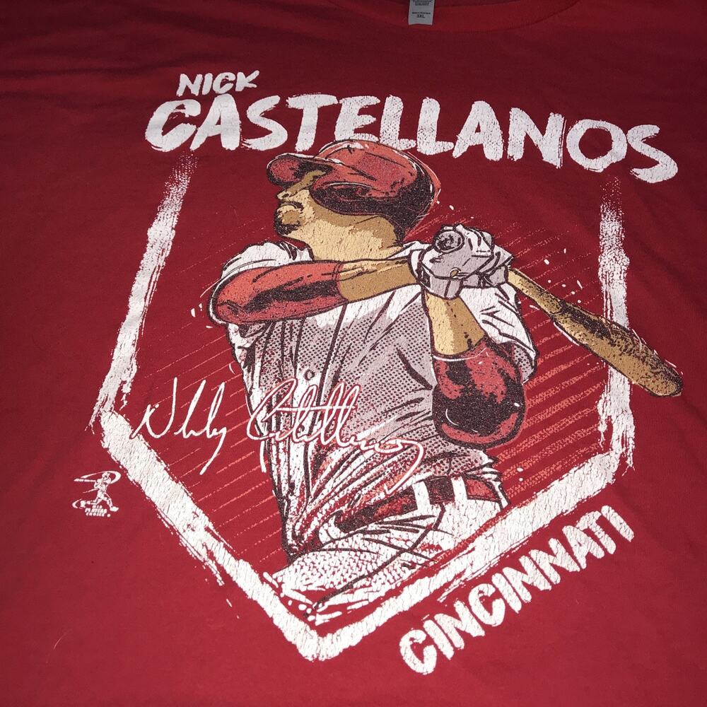 Cincinnati‎ Reds Nick Castellanos Tee Shirt 3XL - Picture 2 of 4